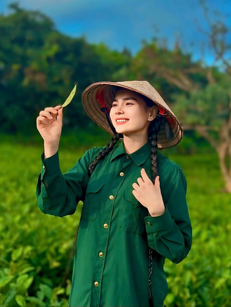 ảnh đồi chè Thái Nguyên thu hương 2